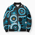 Sharks NAIDOC Week 2026 Personalised Bomber Puffer Jacket 50 Years of Deadly Aboriginal Art