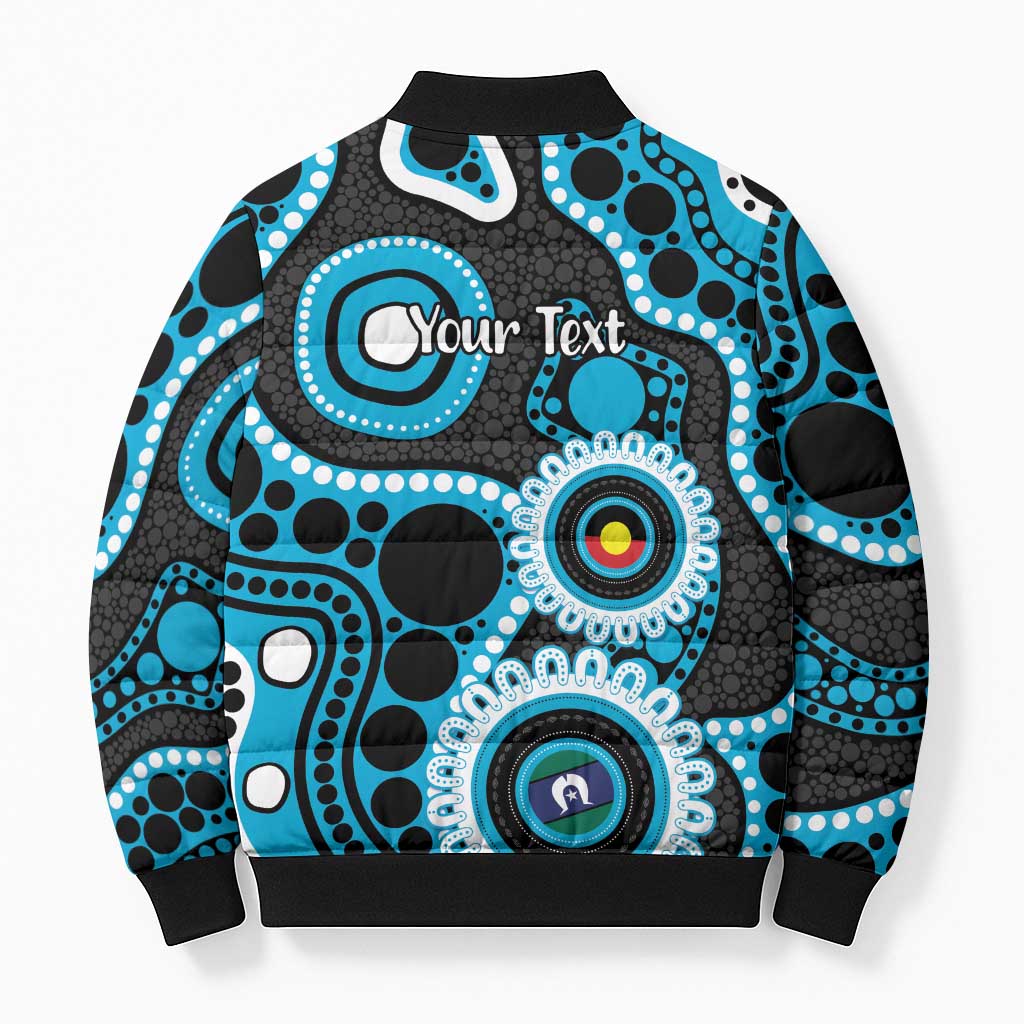 Sharks NAIDOC Week 2026 Personalised Bomber Puffer Jacket 50 Years of Deadly Aboriginal Art