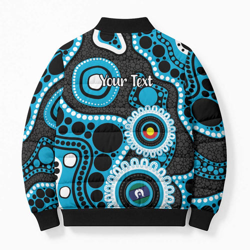Sharks NAIDOC Week 2026 Personalised Bomber Puffer Jacket 50 Years of Deadly Aboriginal Art