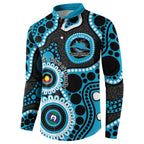 Sharks NAIDOC Week 2026 Personalised Button Sweatshirt 50 Years of Deadly Aboriginal Art