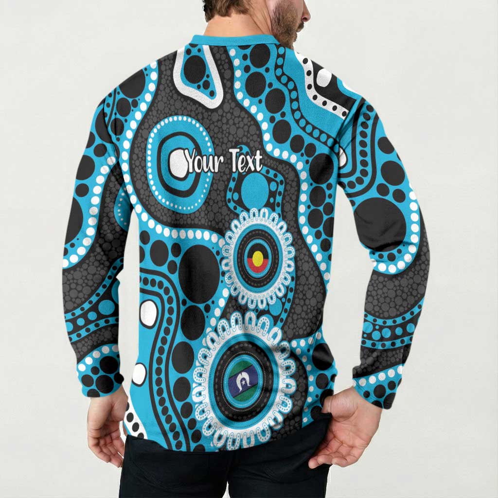 Sharks NAIDOC Week 2026 Personalised Button Sweatshirt 50 Years of Deadly Aboriginal Art