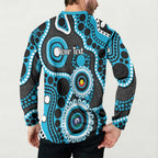 Sharks NAIDOC Week 2026 Personalised Button Sweatshirt 50 Years of Deadly Aboriginal Art