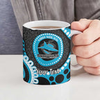 Sharks NAIDOC Week 2026 Personalised Ceramic Mug 50 Years of Deadly Aboriginal Art