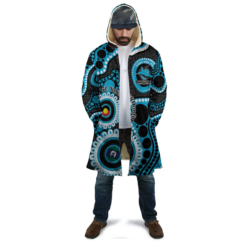 Sharks NAIDOC Week 2026 Personalised Cloak 50 Years of Deadly Aboriginal Art