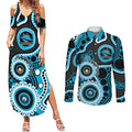 Sharks NAIDOC Week 2026 Personalised Couples Matching Summer Maxi Dress and Long Sleeve Button Shirt 50 Years of Deadly Aboriginal Art