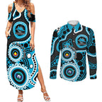 Sharks NAIDOC Week 2026 Personalised Couples Matching Summer Maxi Dress and Long Sleeve Button Shirt 50 Years of Deadly Aboriginal Art