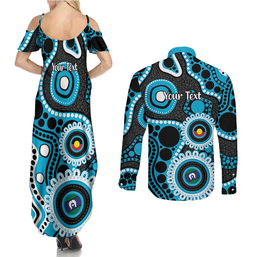 Sharks NAIDOC Week 2026 Personalised Couples Matching Summer Maxi Dress and Long Sleeve Button Shirt 50 Years of Deadly Aboriginal Art