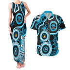 Sharks NAIDOC Week 2026 Personalised Couples Matching Tank Maxi Dress and Hawaiian Shirt 50 Years of Deadly Aboriginal Art