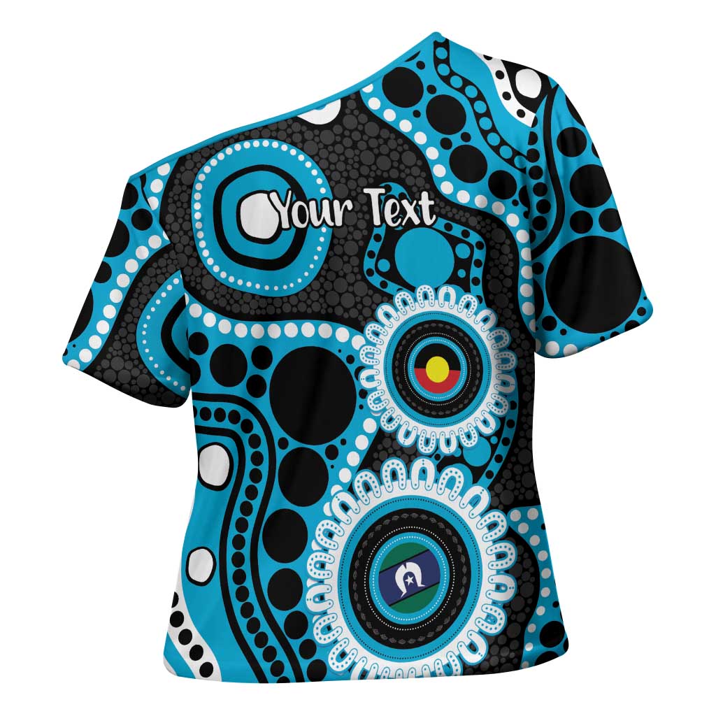 Sharks NAIDOC Week 2026 Personalised Cross Shoulder Shirt 50 Years of Deadly Aboriginal Art