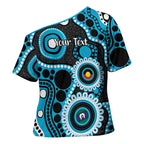 Sharks NAIDOC Week 2026 Personalised Cross Shoulder Shirt 50 Years of Deadly Aboriginal Art