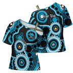 Sharks NAIDOC Week 2026 Personalised Cross Shoulder Shirt 50 Years of Deadly Aboriginal Art