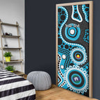 Sharks NAIDOC Week 2026 Personalised Door Cover 50 Years of Deadly Aboriginal Art