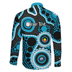 Sharks NAIDOC Week 2026 Personalised Family Matching Long Sleeve Bodycon Dress and Hawaiian Shirt 50 Years of Deadly Aboriginal Art