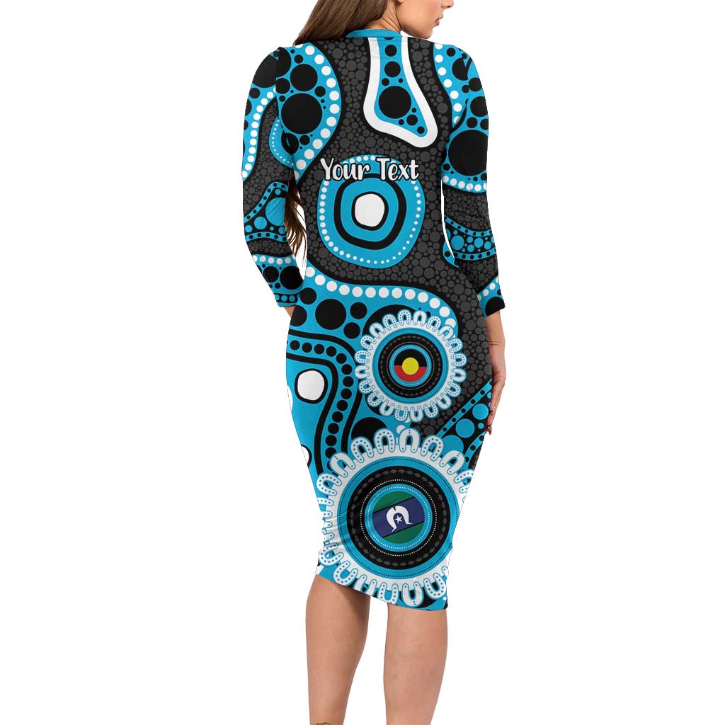 Sharks NAIDOC Week 2026 Personalised Family Matching Long Sleeve Bodycon Dress and Hawaiian Shirt 50 Years of Deadly Aboriginal Art