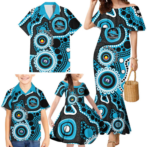 Sharks NAIDOC Week 2026 Personalised Family Matching Mermaid Dress and Hawaiian Shirt 50 Years of Deadly Aboriginal Art