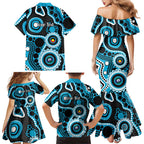 Sharks NAIDOC Week 2026 Personalised Family Matching Mermaid Dress and Hawaiian Shirt 50 Years of Deadly Aboriginal Art