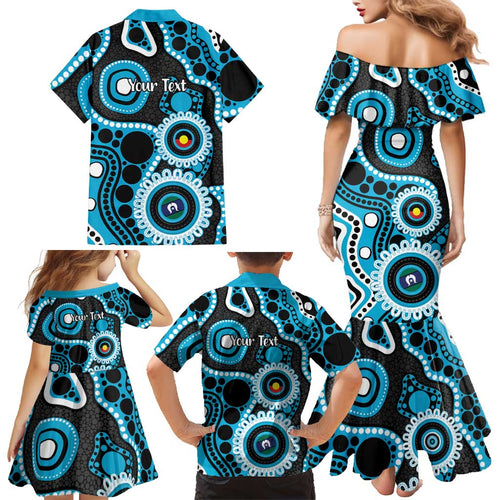 Sharks NAIDOC Week 2026 Personalised Family Matching Mermaid Dress and Hawaiian Shirt 50 Years of Deadly Aboriginal Art