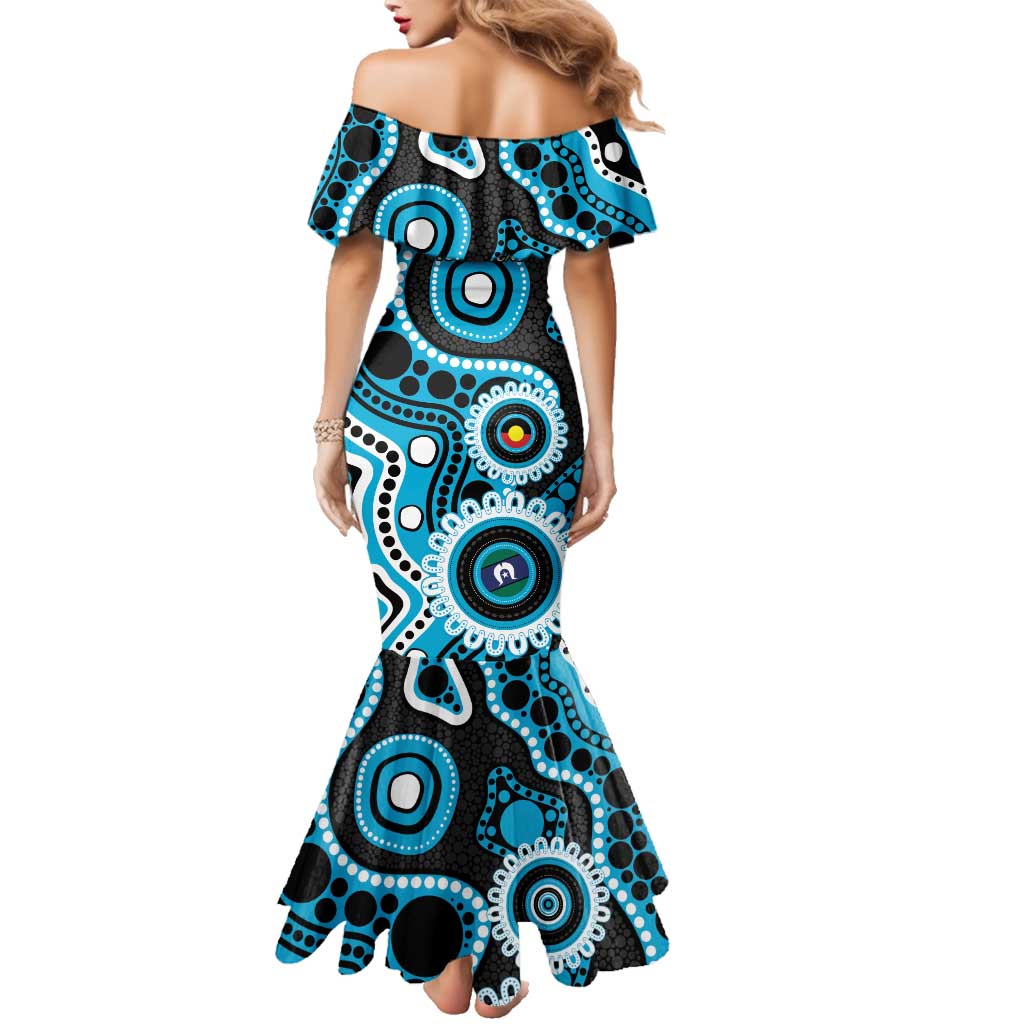 Sharks NAIDOC Week 2026 Personalised Family Matching Mermaid Dress and Hawaiian Shirt 50 Years of Deadly Aboriginal Art
