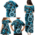 Sharks NAIDOC Week 2026 Personalised Family Matching Puletasi and Hawaiian Shirt 50 Years of Deadly Aboriginal Art