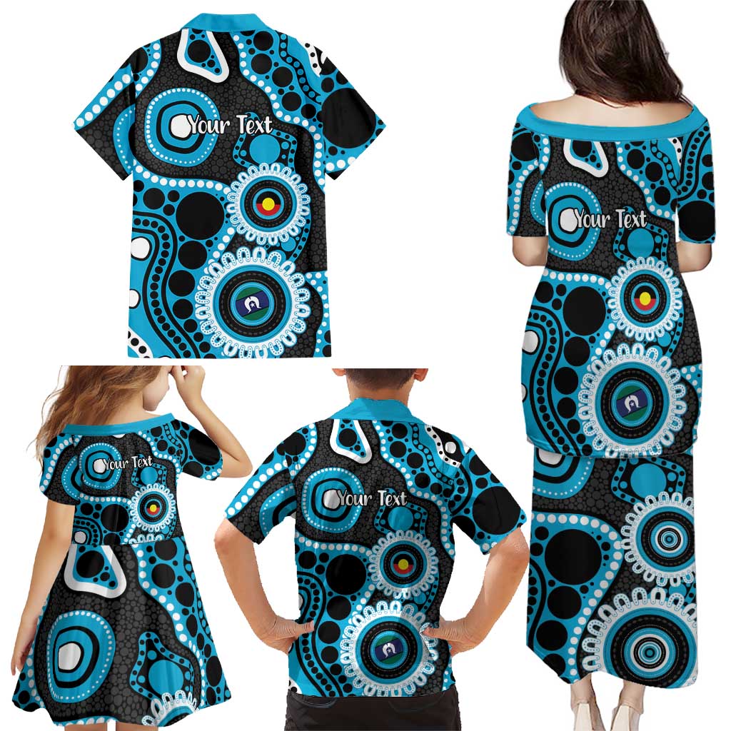 Sharks NAIDOC Week 2026 Personalised Family Matching Puletasi and Hawaiian Shirt 50 Years of Deadly Aboriginal Art