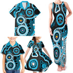 Sharks NAIDOC Week 2026 Personalised Family Matching Tank Maxi Dress and Hawaiian Shirt 50 Years of Deadly Aboriginal Art