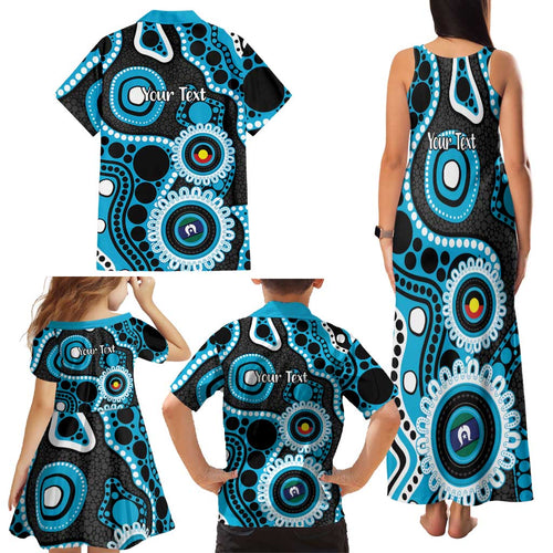 Sharks NAIDOC Week 2026 Personalised Family Matching Tank Maxi Dress and Hawaiian Shirt 50 Years of Deadly Aboriginal Art
