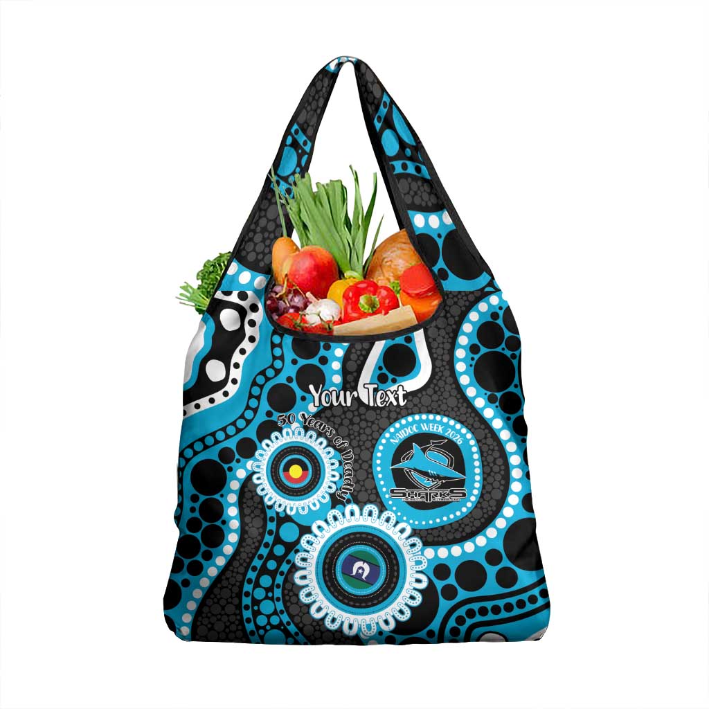 Sharks NAIDOC Week 2026 Personalised Grocery Bag 50 Years of Deadly Aboriginal Art