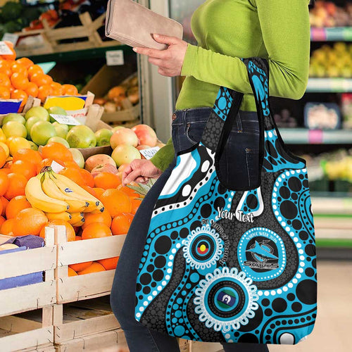 Sharks NAIDOC Week 2026 Personalised Grocery Bag 50 Years of Deadly Aboriginal Art