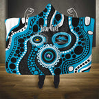 Sharks NAIDOC Week 2026 Personalised Hooded Blanket 50 Years of Deadly Aboriginal Art