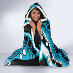 Sharks NAIDOC Week 2026 Personalised Hooded Blanket 50 Years of Deadly Aboriginal Art