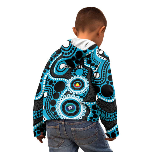 Sharks NAIDOC Week 2026 Personalised Kid Hoodie 50 Years of Deadly Aboriginal Art