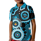 Sharks NAIDOC Week 2026 Personalised Kid Polo Shirt 50 Years of Deadly Aboriginal Art