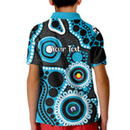 Sharks NAIDOC Week 2026 Personalised Kid Polo Shirt 50 Years of Deadly Aboriginal Art