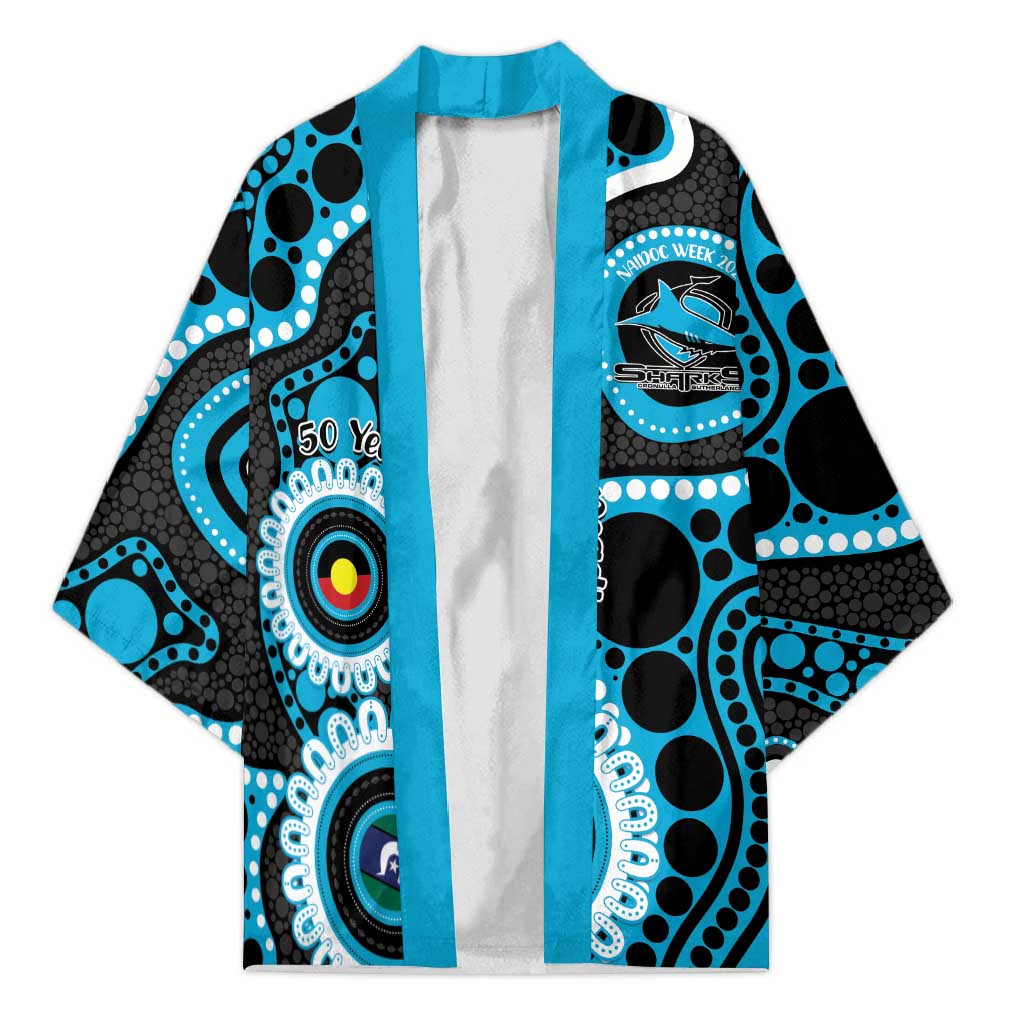Sharks NAIDOC Week 2026 Personalised Kimono 50 Years of Deadly Aboriginal Art