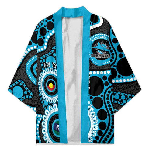 Sharks NAIDOC Week 2026 Personalised Kimono 50 Years of Deadly Aboriginal Art