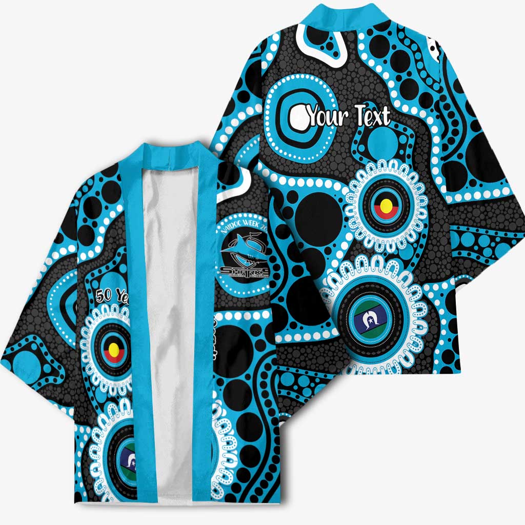 Sharks NAIDOC Week 2026 Personalised Kimono 50 Years of Deadly Aboriginal Art