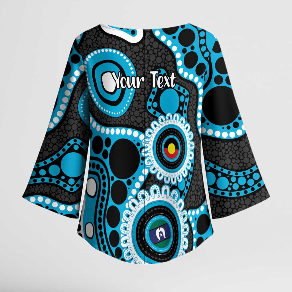 Sharks NAIDOC Week 2026 Personalised Kimono Sleeve Blouse 50 Years of Deadly Aboriginal Art