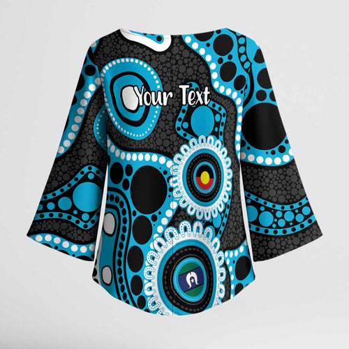 Sharks NAIDOC Week 2026 Personalised Kimono Sleeve Blouse 50 Years of Deadly Aboriginal Art