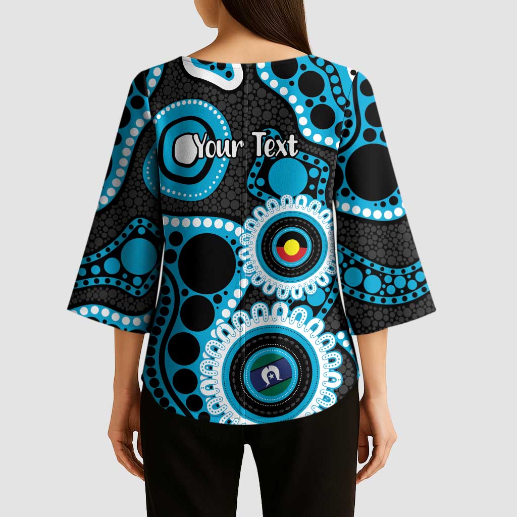 Sharks NAIDOC Week 2026 Personalised Kimono Sleeve Blouse 50 Years of Deadly Aboriginal Art