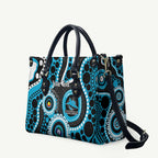Sharks NAIDOC Week 2026 Personalised Leather Bag 50 Years of Deadly Aboriginal Art
