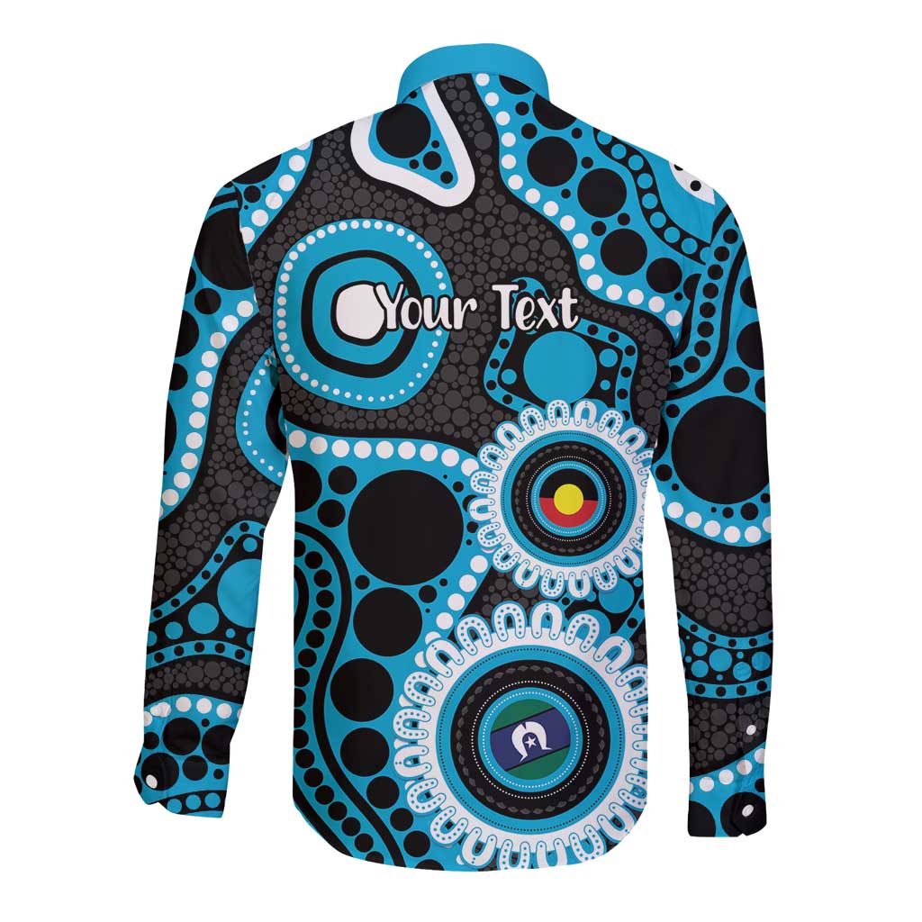 Sharks NAIDOC Week 2026 Personalised Long Sleeve Button Shirt 50 Years of Deadly Aboriginal Art