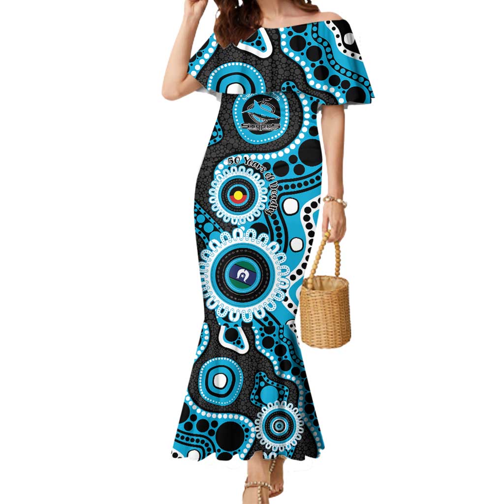 Sharks NAIDOC Week 2026 Personalised Mermaid Dress 50 Years of Deadly Aboriginal Art