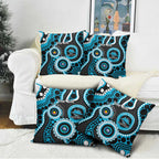 Sharks NAIDOC Week 2026 Personalised Pillow Cover 50 Years of Deadly Aboriginal Art