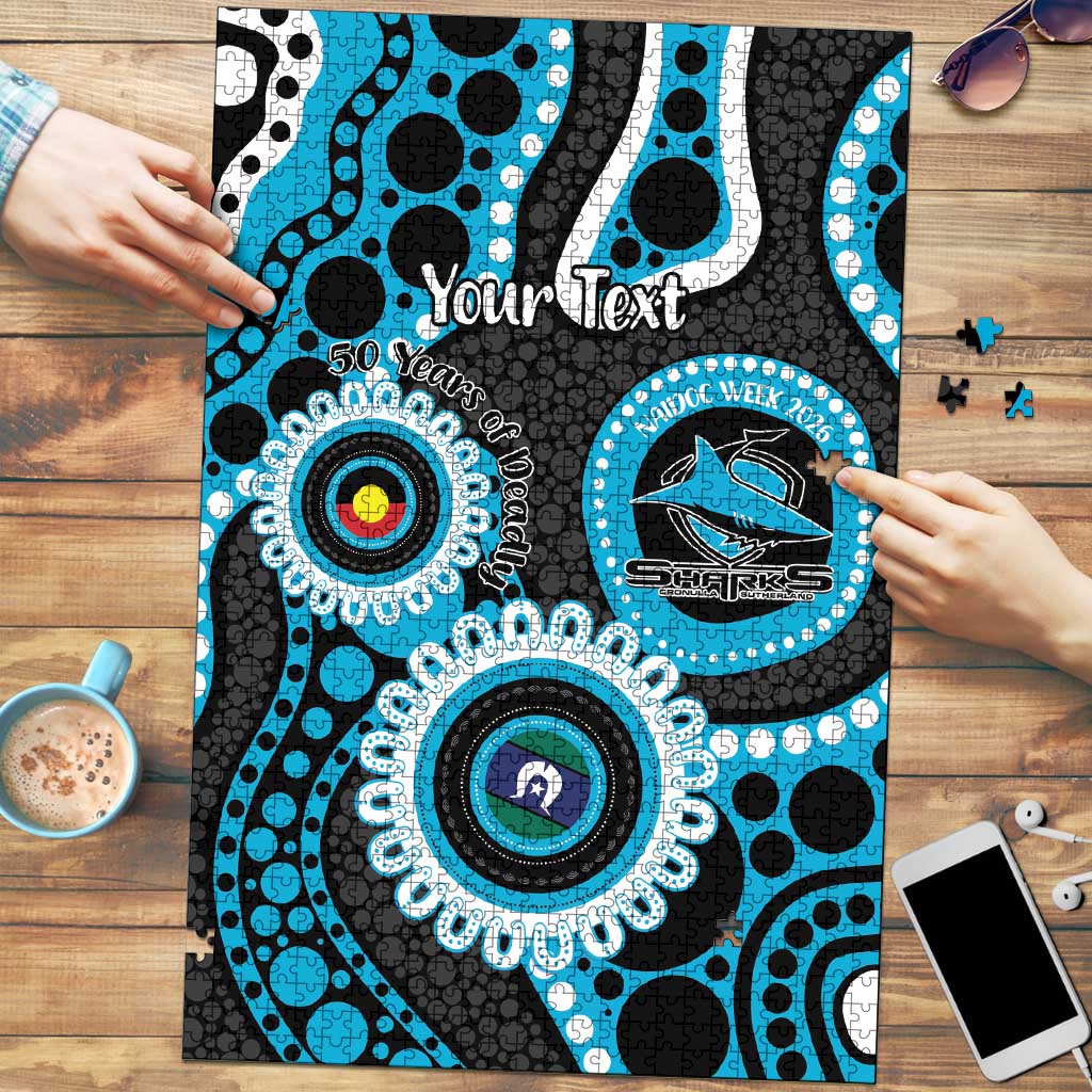 Sharks NAIDOC Week 2026 Personalised Puzzle 50 Years of Deadly Aboriginal Art