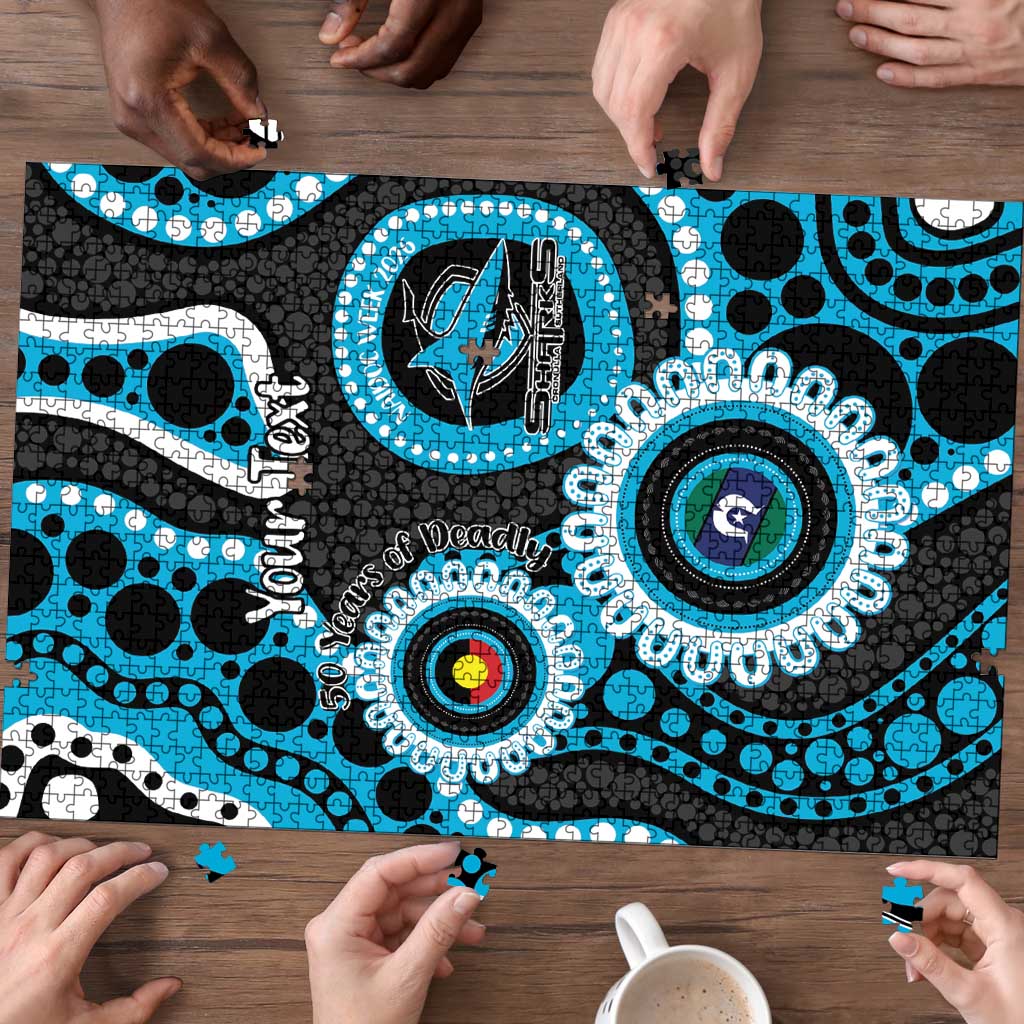 Sharks NAIDOC Week 2026 Personalised Puzzle 50 Years of Deadly Aboriginal Art