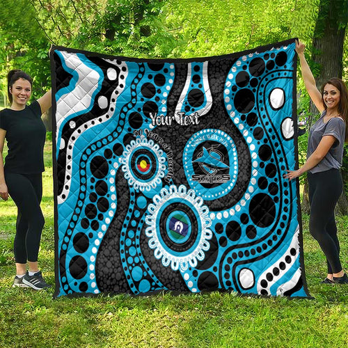 Sharks NAIDOC Week 2026 Personalised Quilt 50 Years of Deadly Aboriginal Art
