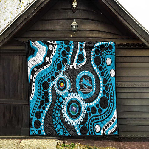 Sharks NAIDOC Week 2026 Personalised Quilt 50 Years of Deadly Aboriginal Art
