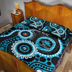 Sharks NAIDOC Week 2026 Personalised Quilt Bed Set 50 Years of Deadly Aboriginal Art