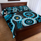 Sharks NAIDOC Week 2026 Personalised Quilt Bed Set 50 Years of Deadly Aboriginal Art