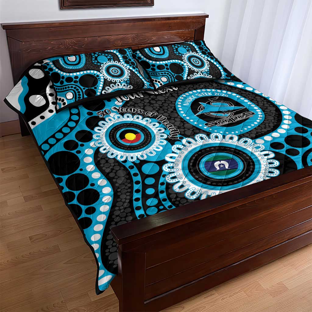Sharks NAIDOC Week 2026 Personalised Quilt Bed Set 50 Years of Deadly Aboriginal Art
